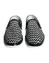 Dolce & Gabbana Black White Weaved Slip On Men Loafers Shoes
